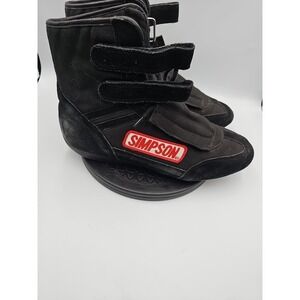 SIMPSON SFI RACING SHOES MENS 11 32357 2018 BLACK SPEC 3.3/15 USED HIGH TOP